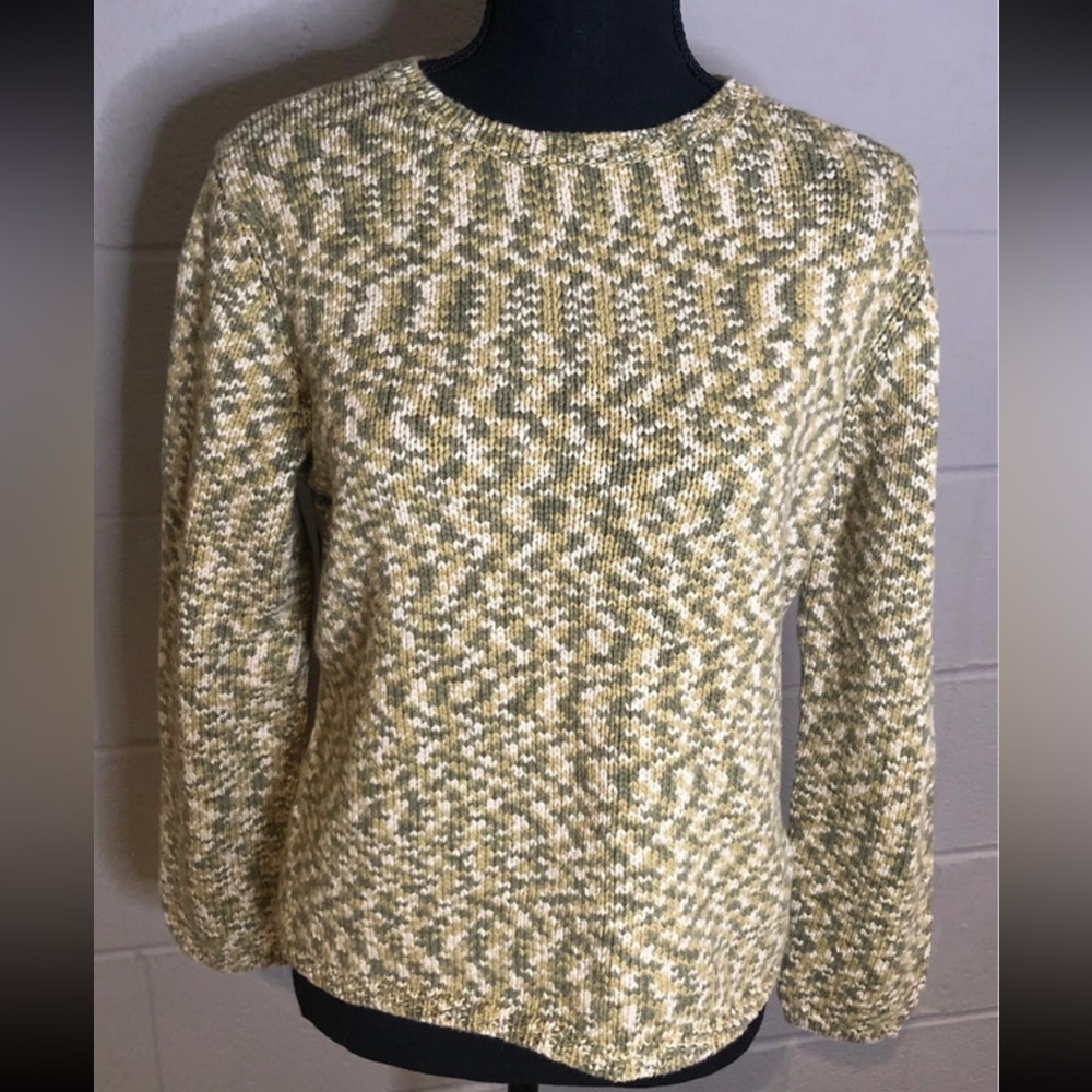 Green marbled sweater